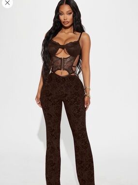 Fashion Nova Brown Jumpsuit